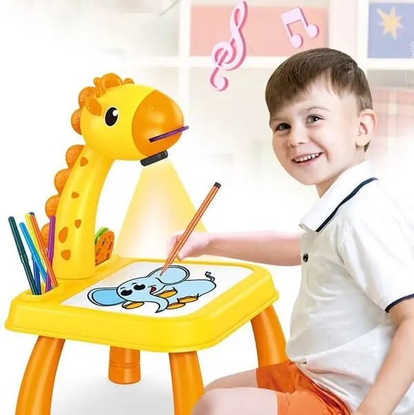 Children LED Projector Art Drawing Table