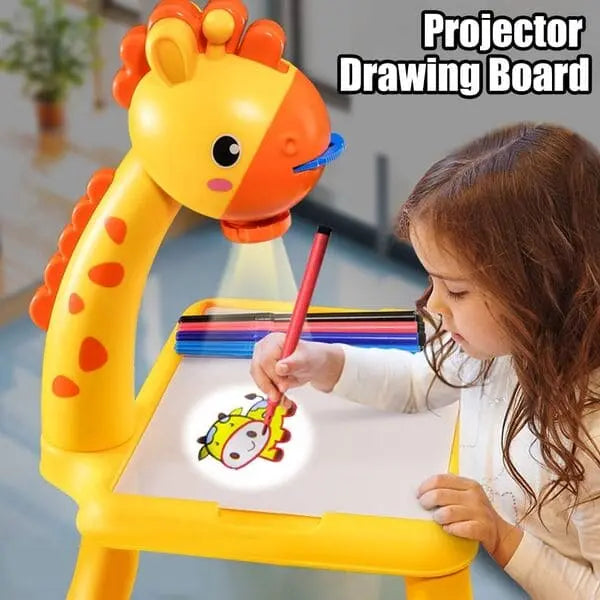 Children LED Projector Art Drawing Table